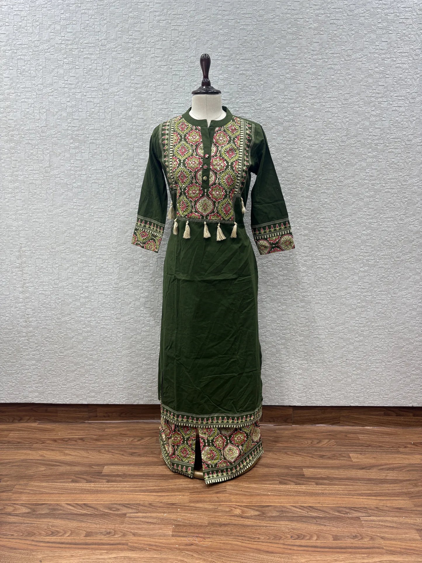 Patola Tassel Palazzo Dupatta Set 147-4-60