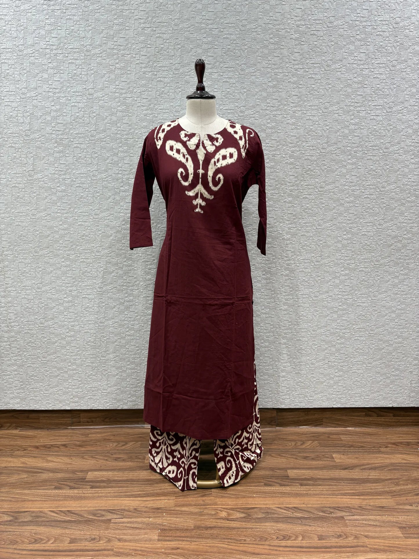 Ikat Wings Kurti Pant Set 147-5-60