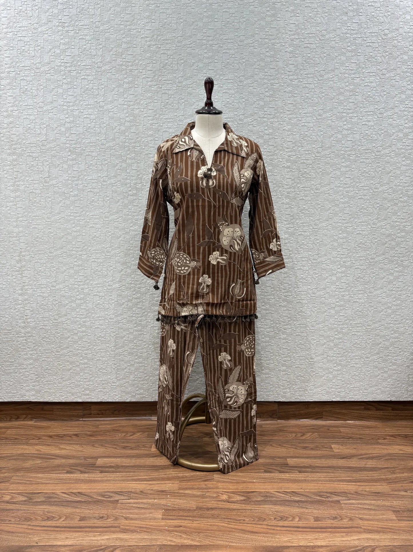 Botanical Stripe Coord Set 2610-4-57