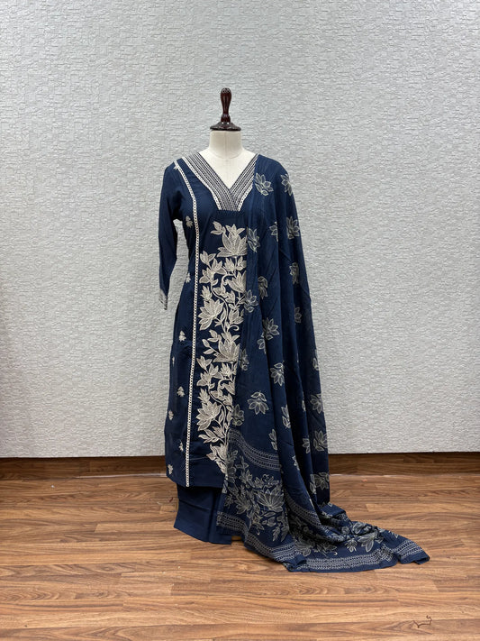 Lotus Vine Dupatta Set 147-13-60