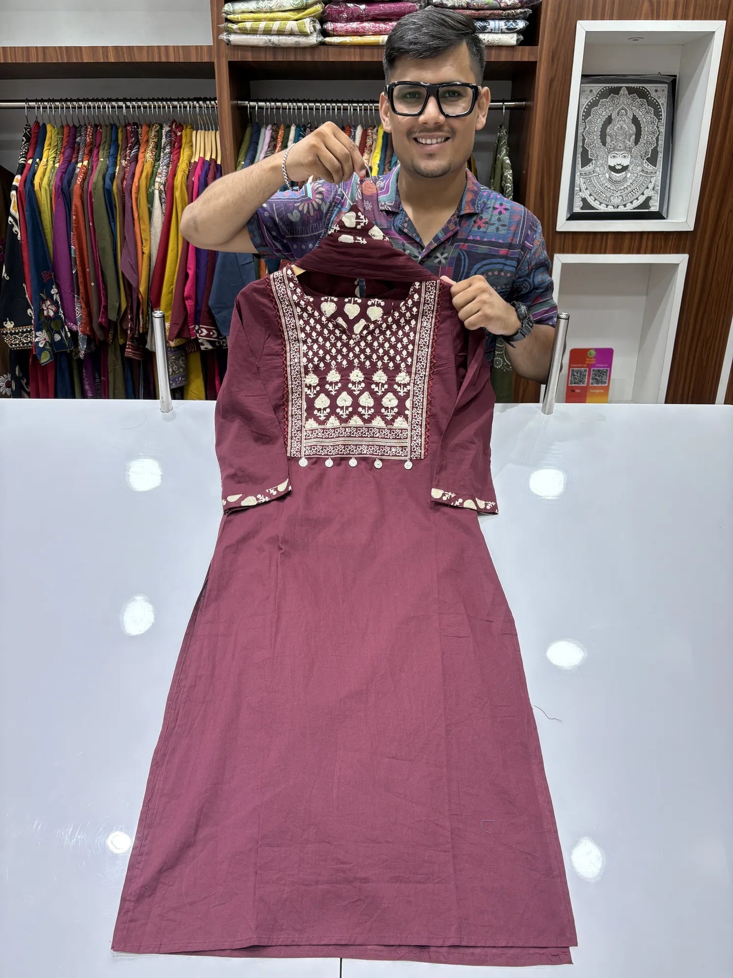 Spade Dupatta Set 0881-8-60