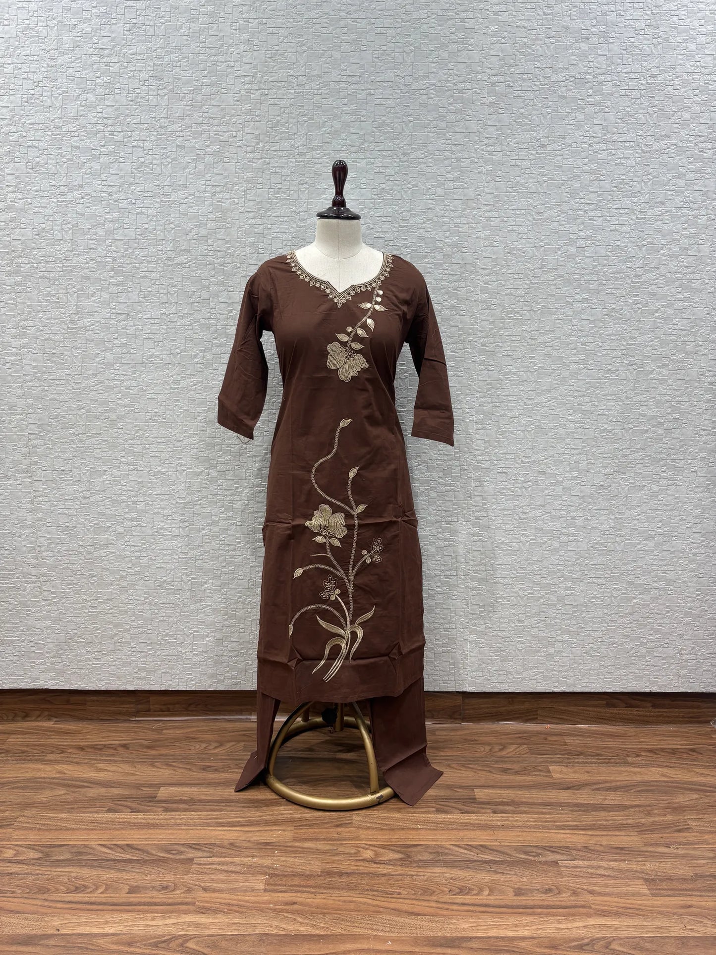 Trailing Blossom Embroidered Dupatta Set 147-16-60