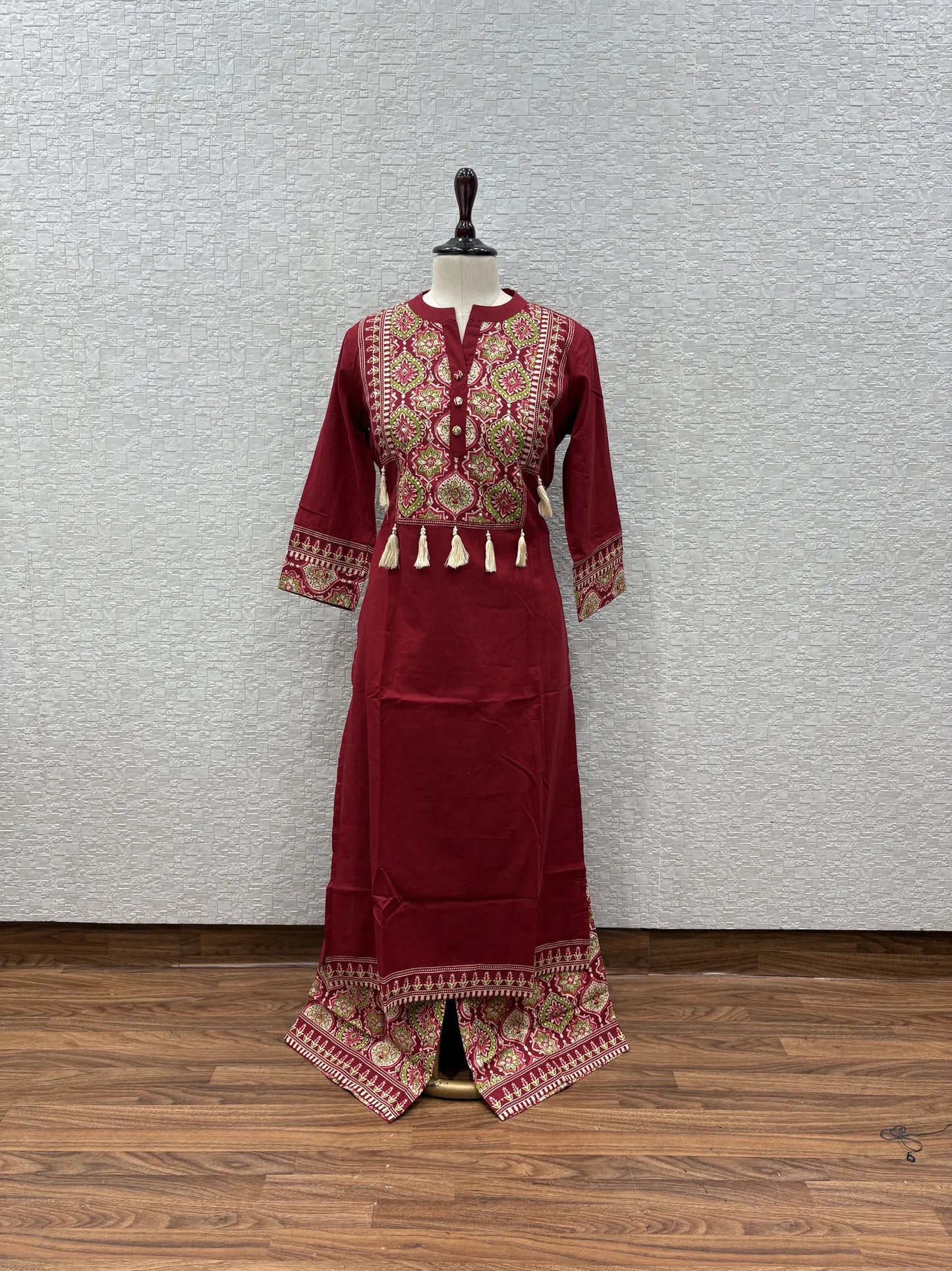 Patola Tassel Palazzo Dupatta Set 147-4-60