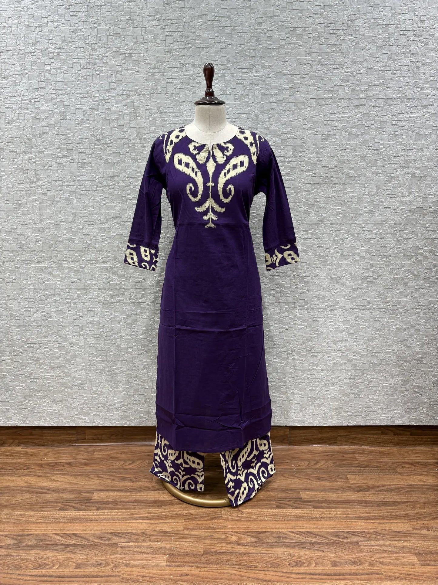 Ikat Wings Kurti Pant Set 147-5-60