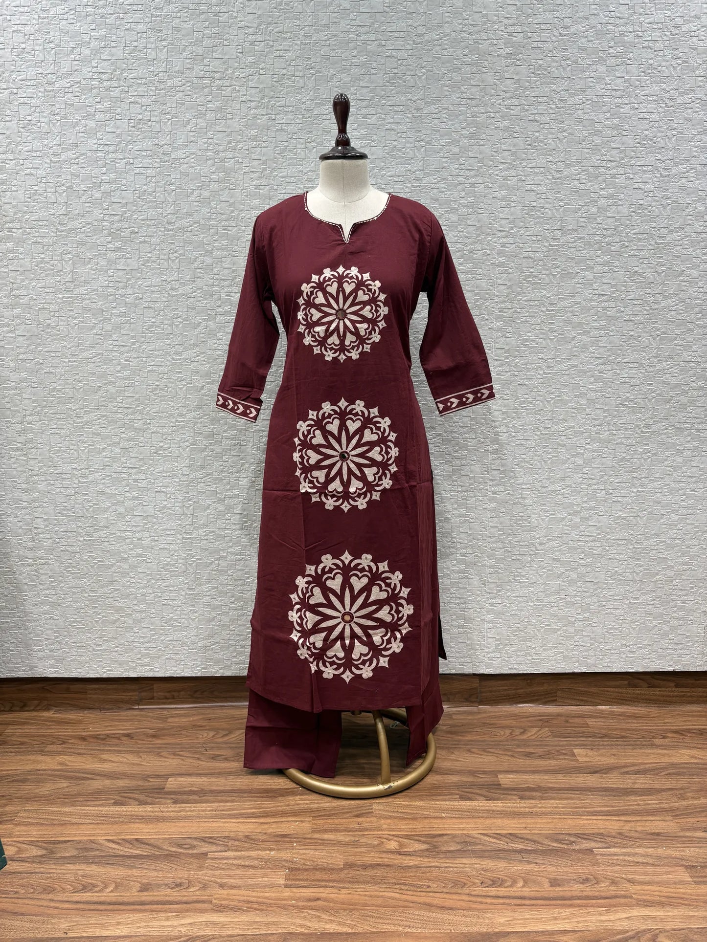 Mandala Bloom Kurti Pant Set 147-8-60