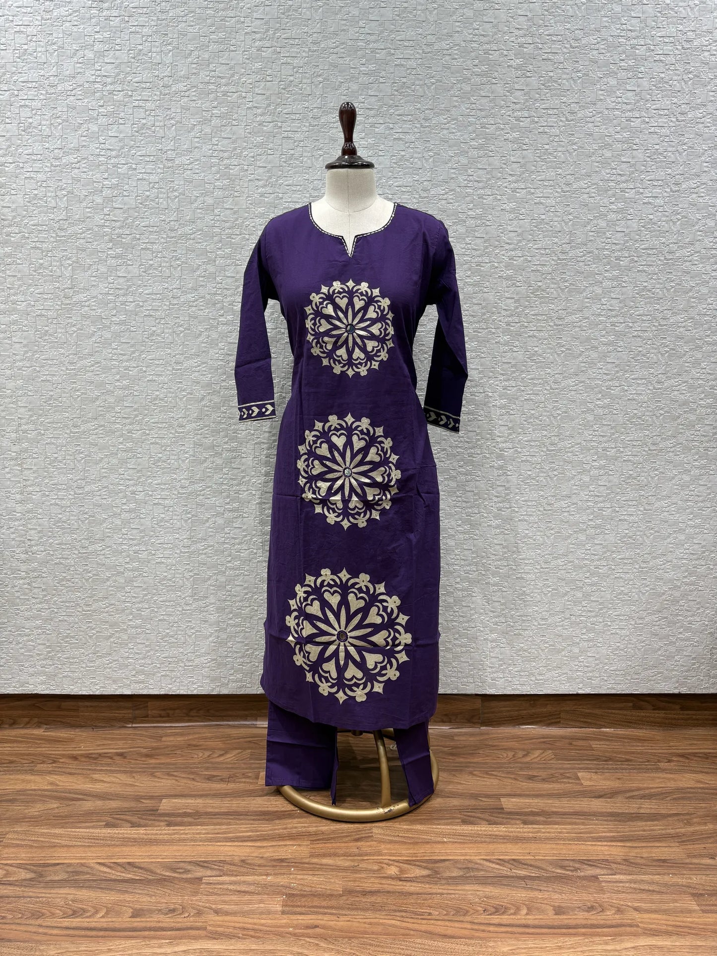 Mandala Bloom Kurti Pant Set 147-8-60