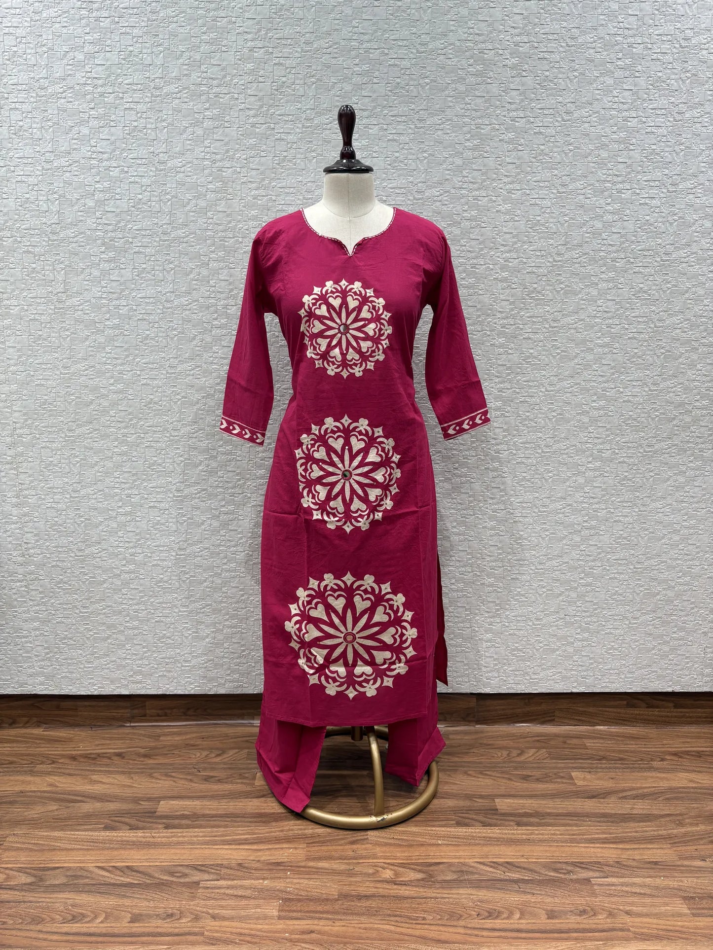 Mandala Bloom Kurti Pant Set 147-8-60