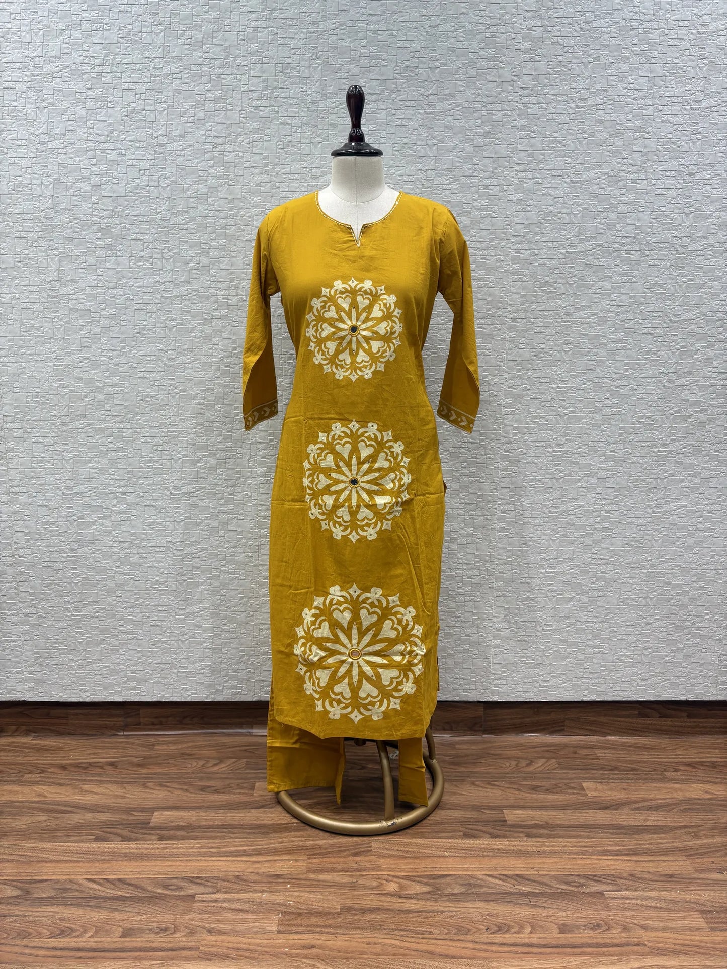 Mandala Bloom Kurti Pant Set 147-8-60