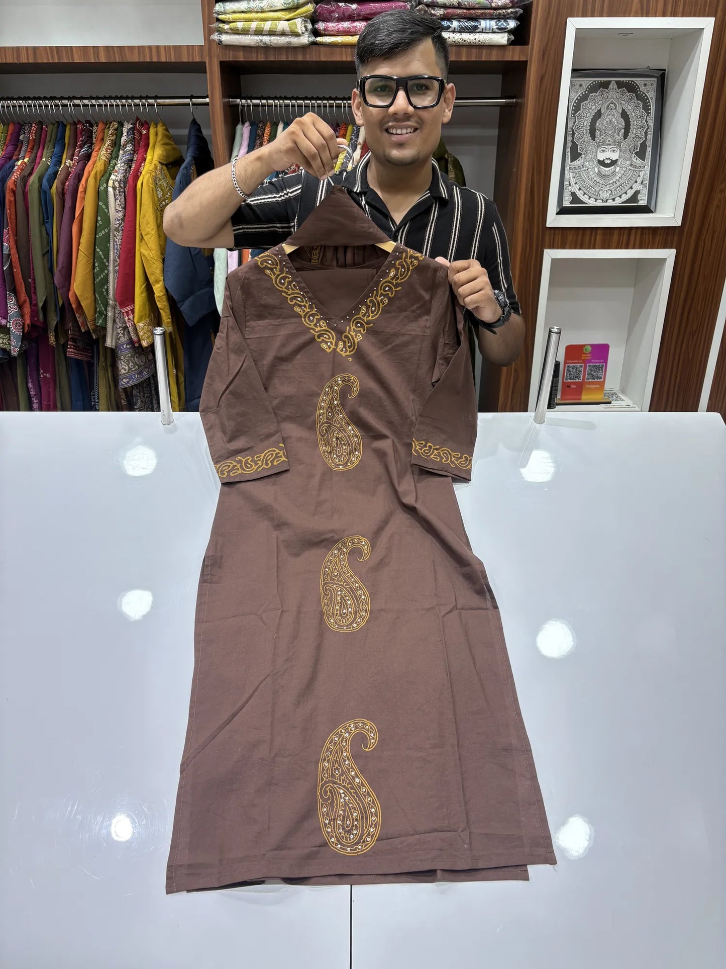 Paisley Gold Dupatta Set – 162-16-62