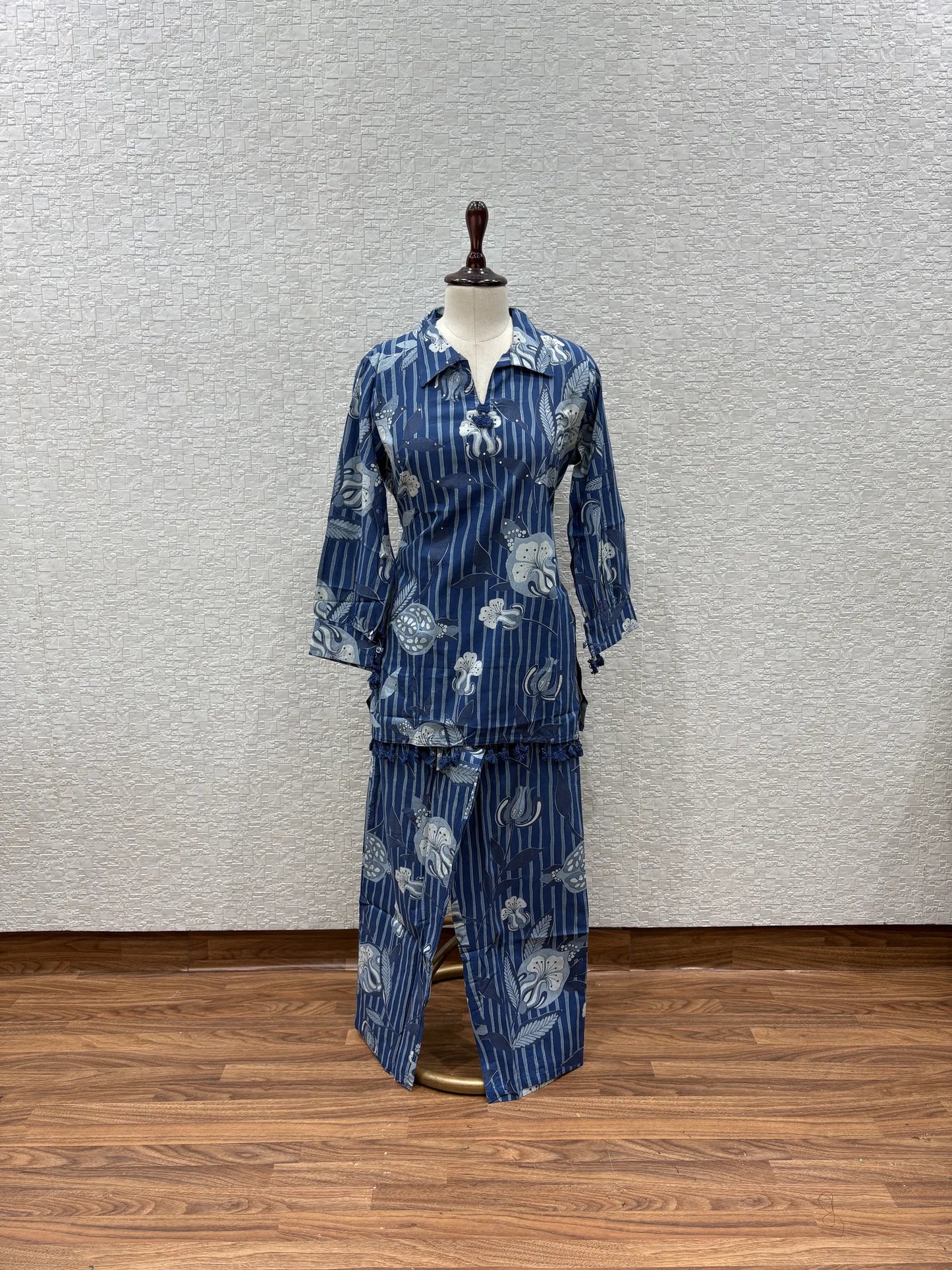 Botanical Stripe Coord Set 2610-4-57