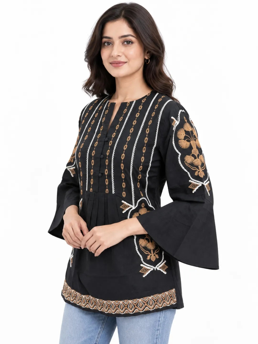 Latkan Embroidery Top Cotton Top
