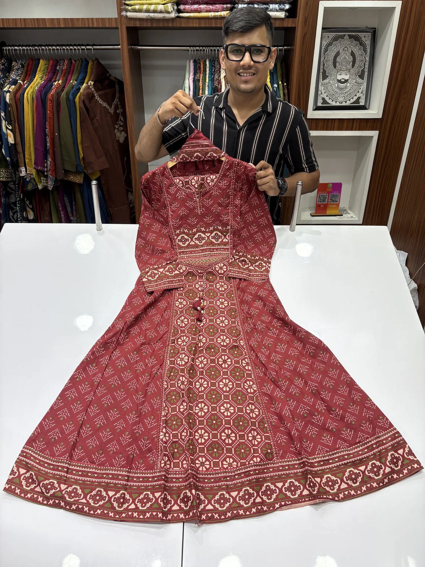 Modern Parampara Dupatta Set 3873-8-55