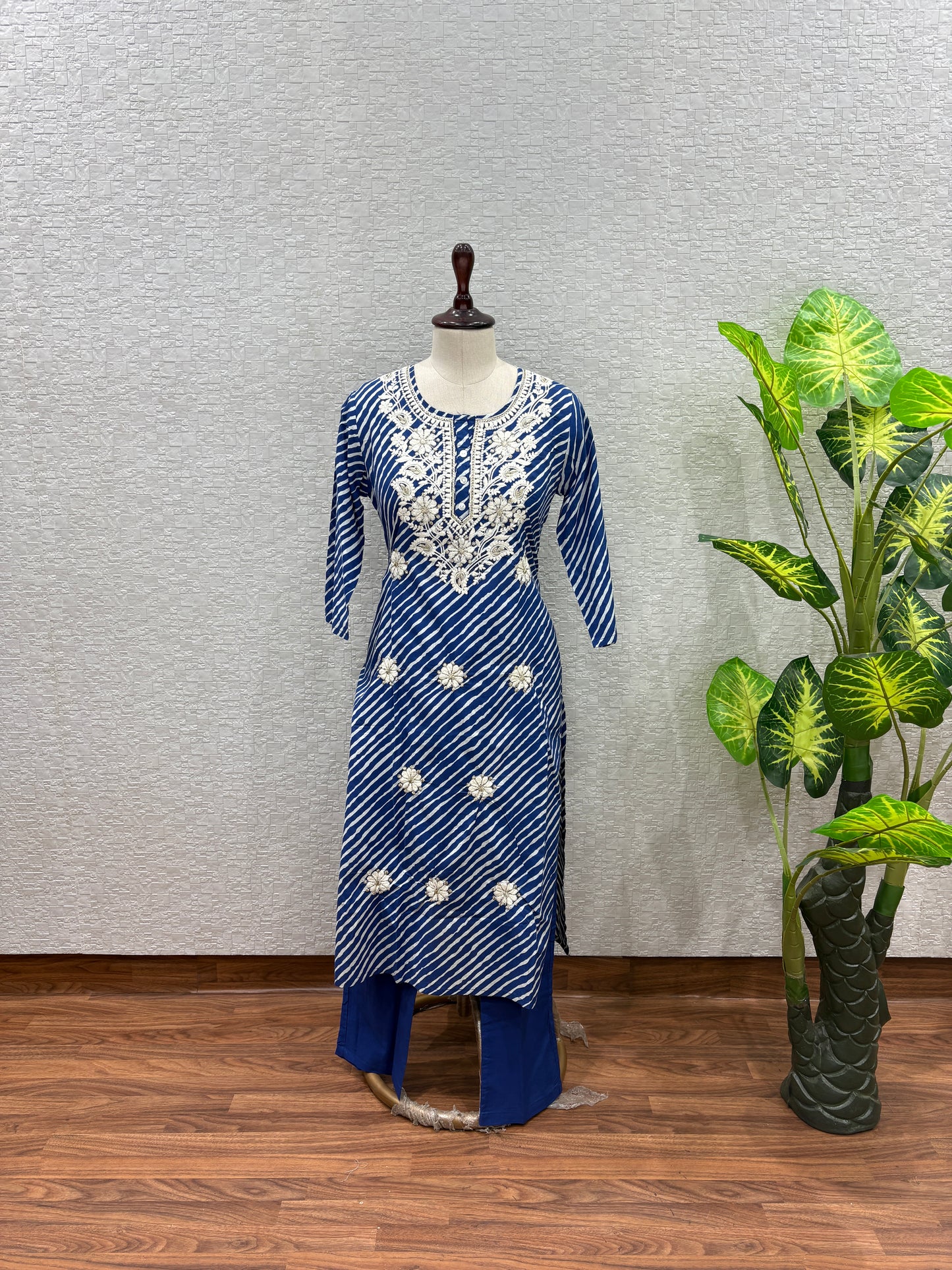 Indigo Leheriya- Premium Cotton KPD