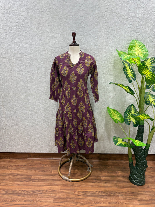 Gulkaar- Premium Cotton Floral Dress