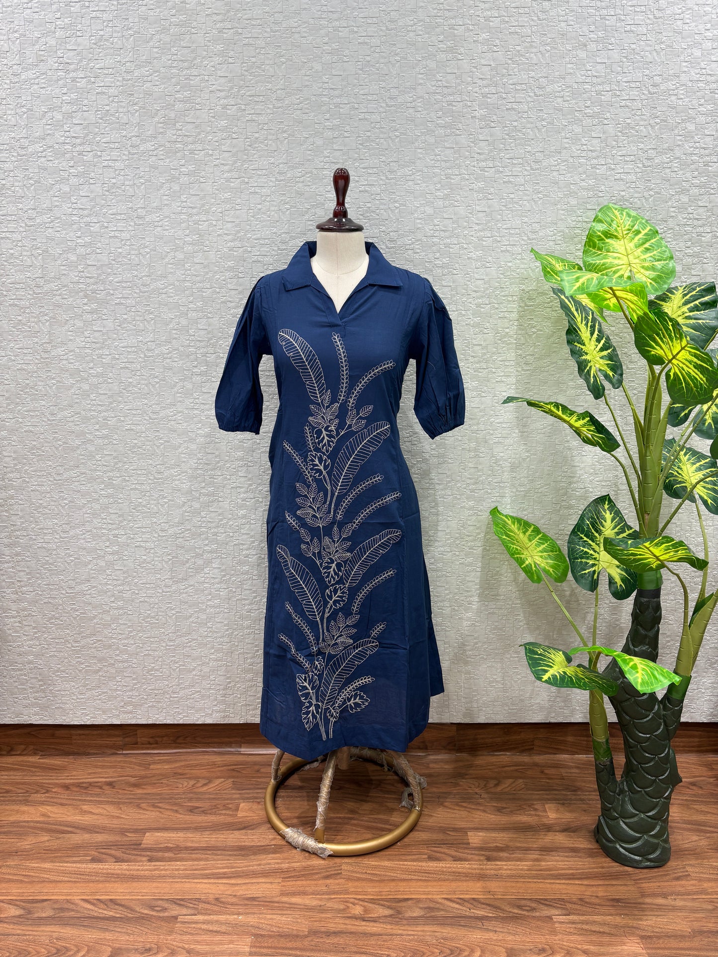 Vanya - Premium Cotton Appliqué Kurta Dress