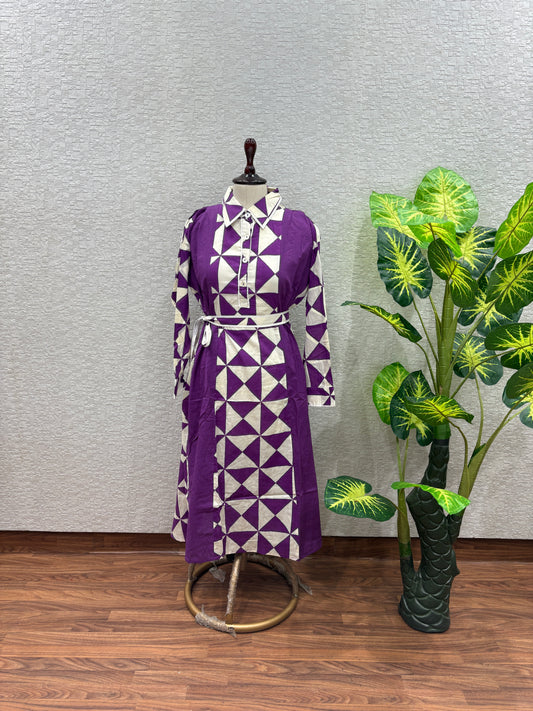 Triangle- Mul Cotton One Pc.