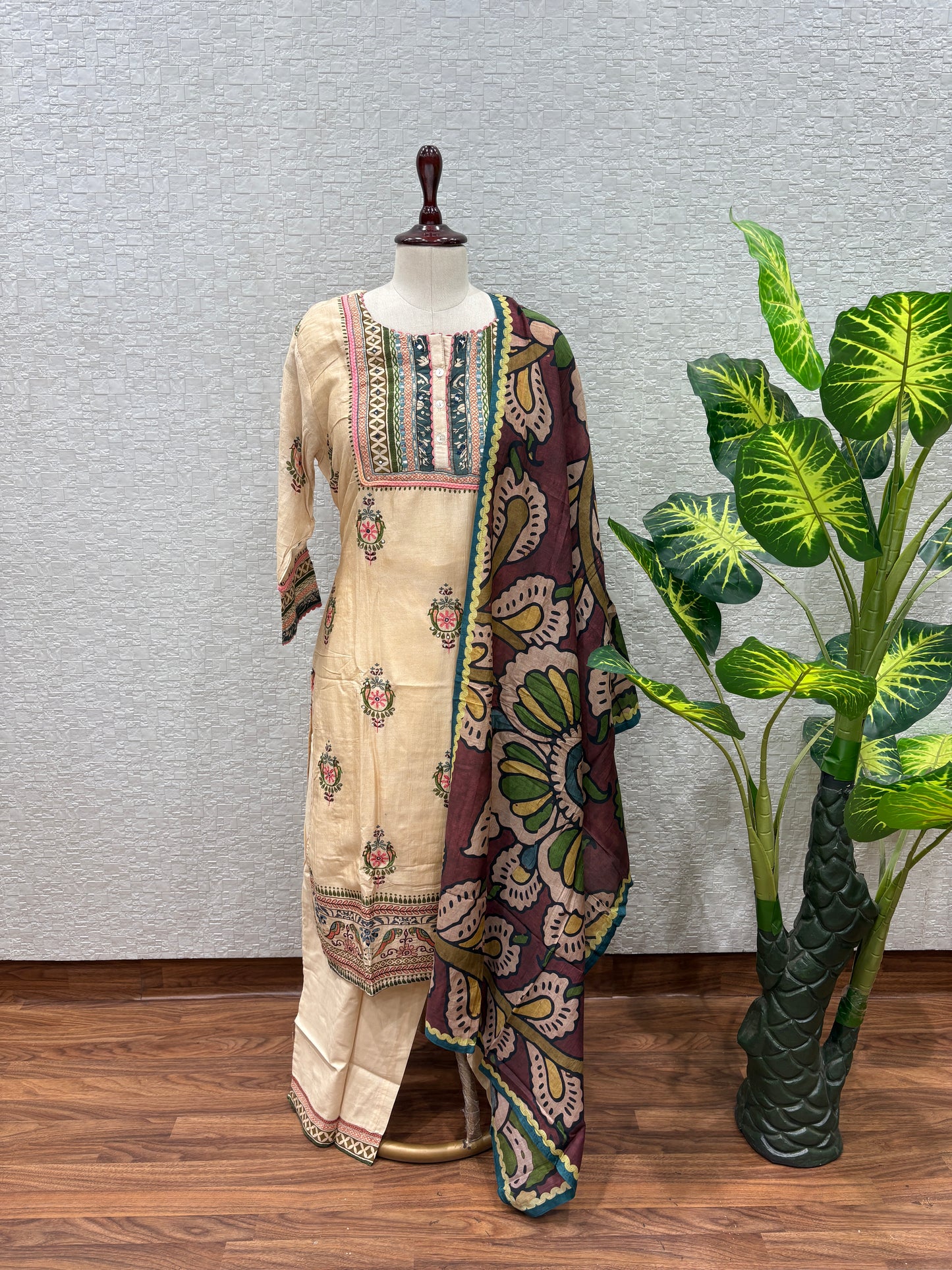 Print Floral Mul Chanderi