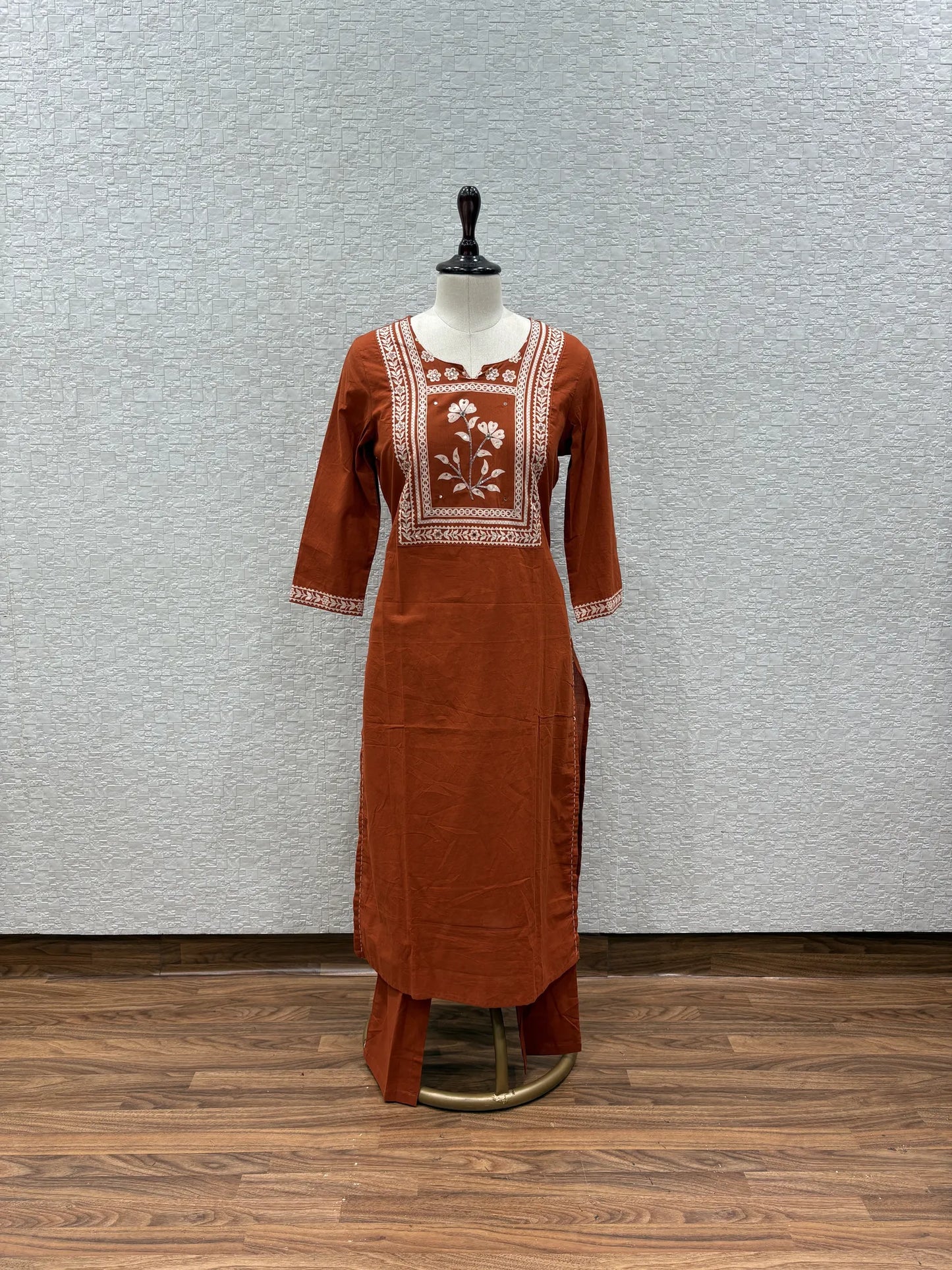 Heart Shape Leaf Dupatta Set 5340-6-14