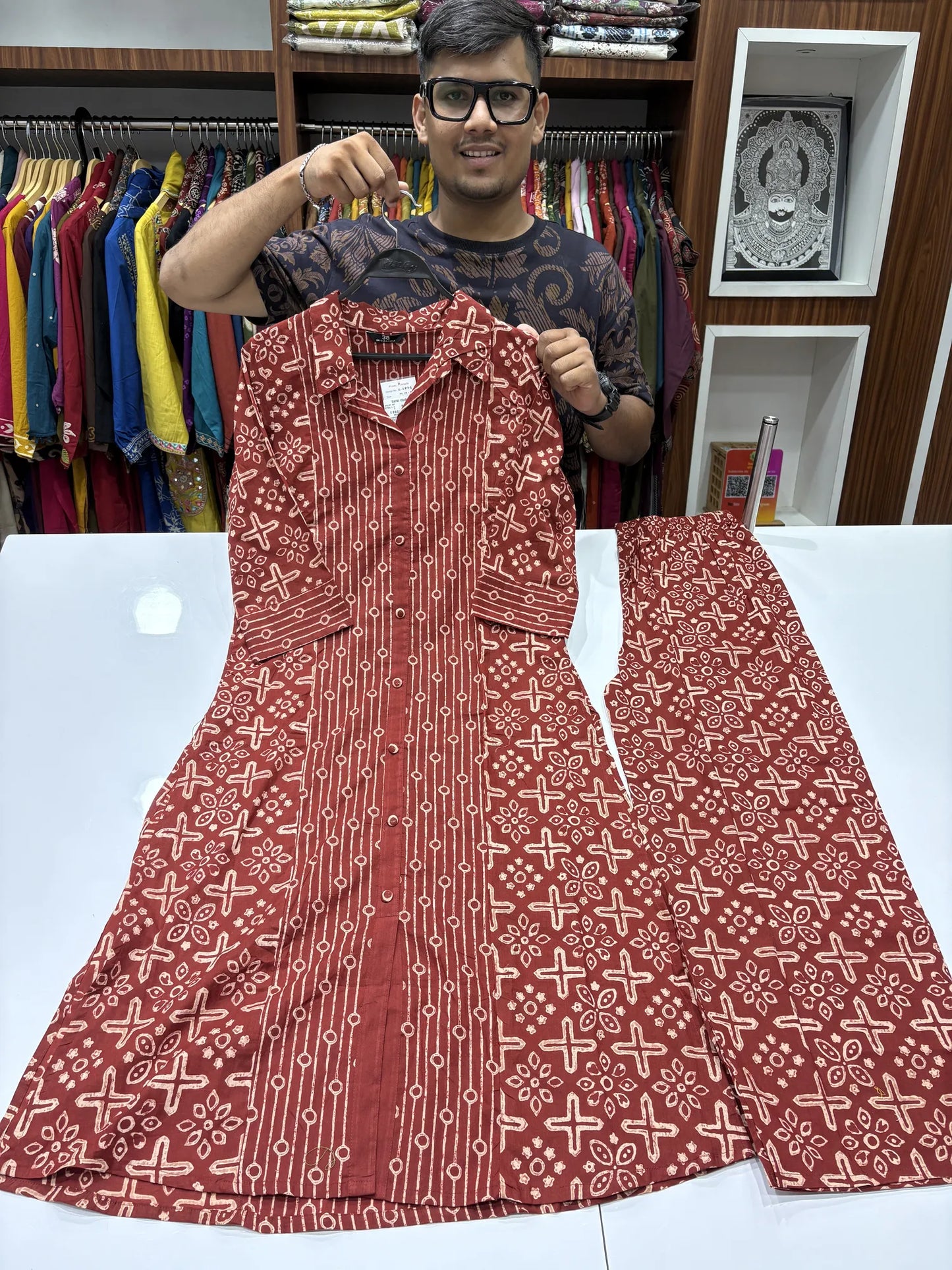 Kalam Kurti Pant Set 8798-1-2