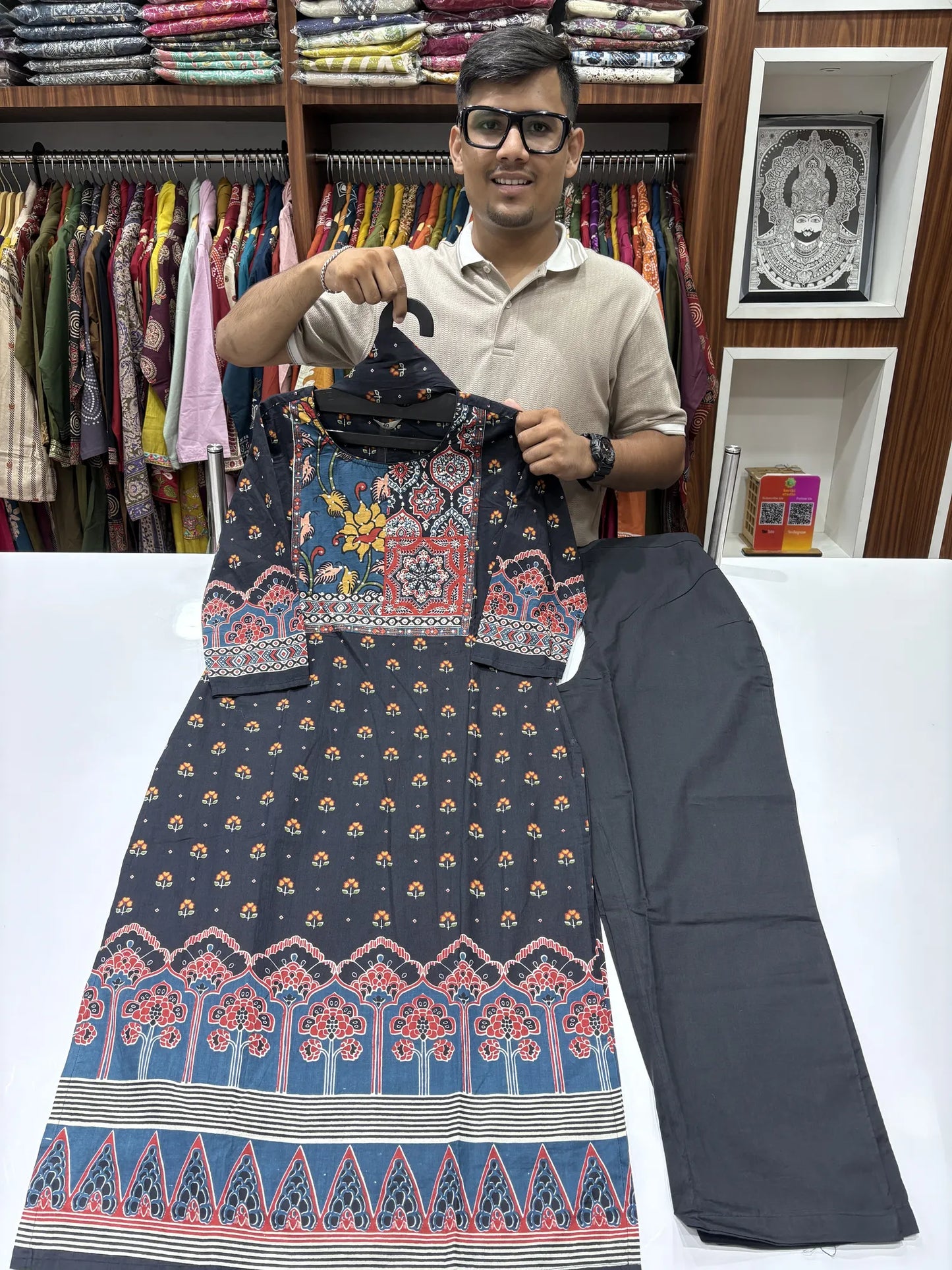 Kalamkari Buti Dupatta Set 3864-2-2