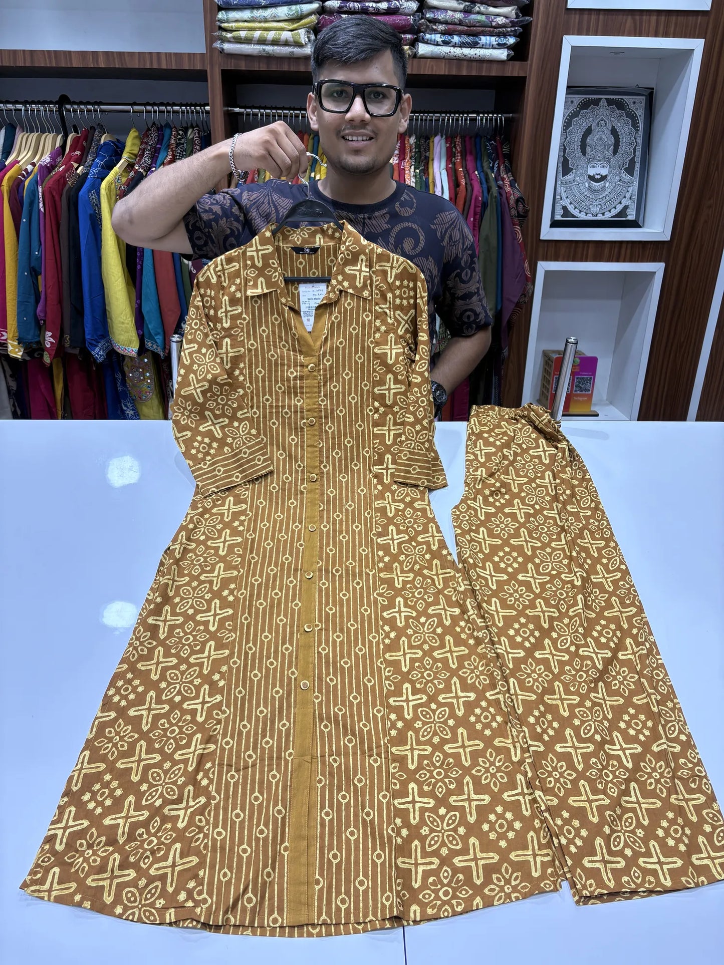 Kalam Kurti Pant Set 8798-1-2