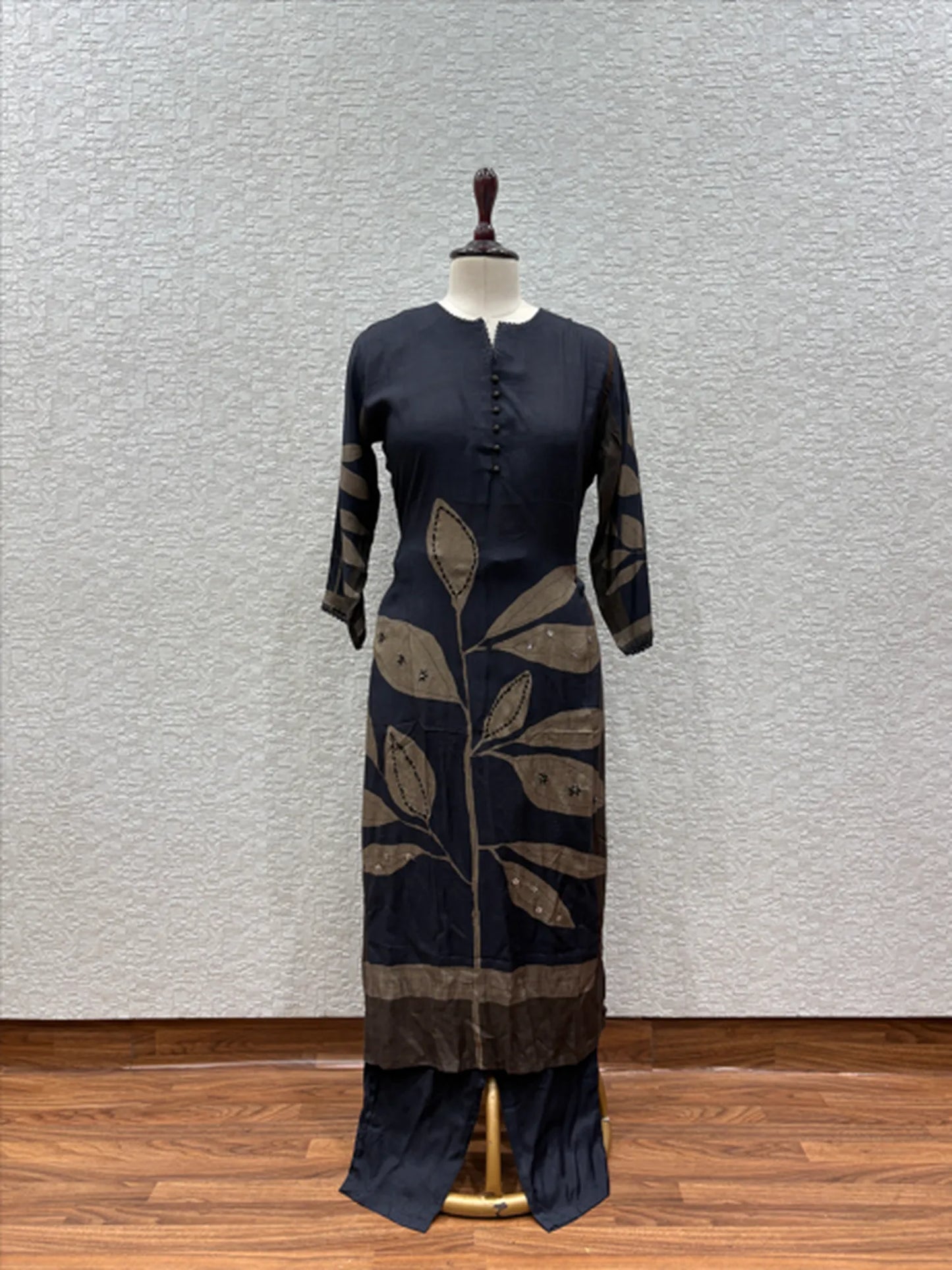 Leaf Printed Kurti Pant Set 5341-11-14